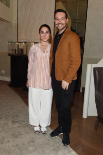 MILAN, ITALY - JUNE 16: Stefania Vismara and Luca Lucini attend Collezione Automobili Lamborghini SS 19 Presentation at Milan Men's Fashion Week 2018 on June 16, 2018 in Milan, Italy. (Photo by Stefania M. D'Alessandro/Getty Images for Lamborghini) *** Local Caption *** Stefania Vismara;Luca Lucini